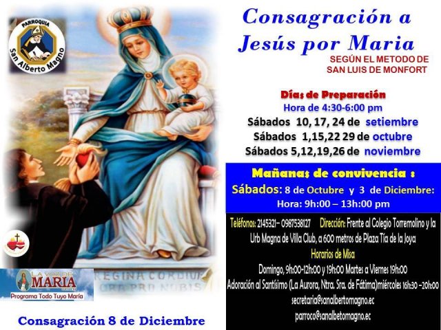 Inicio de la consagracion